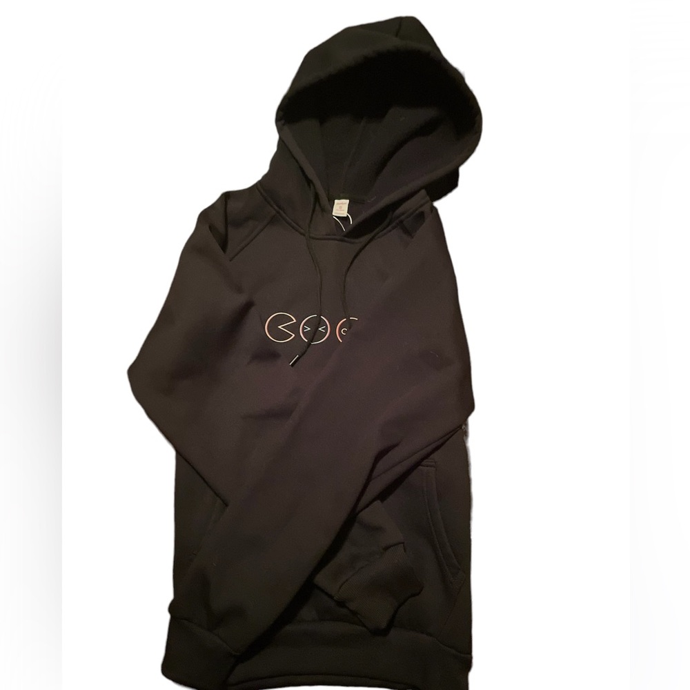 Black pacman hoodie